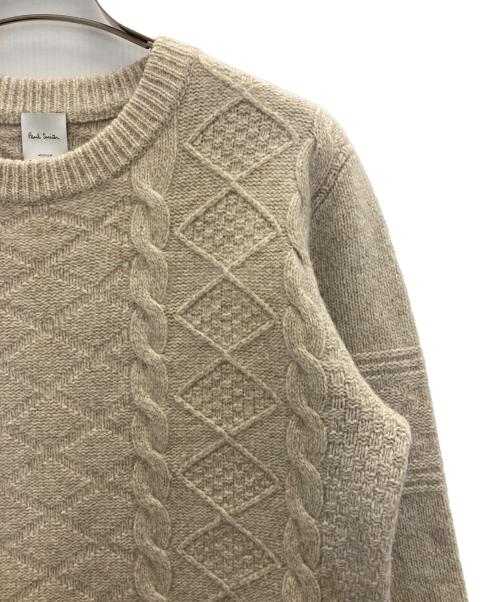 PAUL SMITH（ポールスミス）PAUL SMITH (ポールスミス) WOOL CREW NECK SWEATER ベージュ サイズ:Mの古着・服飾アイテム