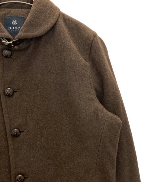 nano・universe（ナノ・ユニバース）nano・universe (ナノ・ユニバース) メルトンマリンコート ブラウン サイズ:Ⅼの古着・服飾アイテム