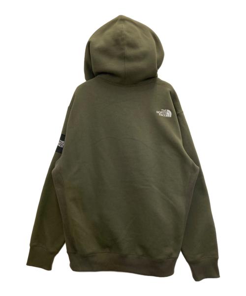THE NORTH FACE（ザ ノース フェイス）THE NORTH FACE (ザ ノース フェイス) Square Logo Hoodie オリーブ サイズ:SIZE　XLの古着・服飾アイテム