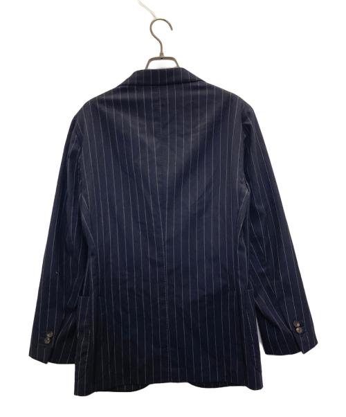 BOGLIOLI（ボリオリ）BOGLIOLI (ボリオリ) 段返り3B チョークストライプスーツ ネイビー サイズ:44の古着・服飾アイテム