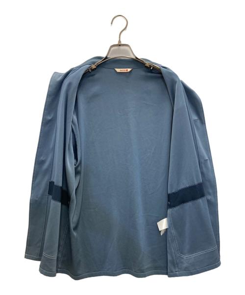 BACCA（バッカ）BACCA (バッカ) ジョーゼットサテン ワークジャケット ブルー サイズ:SIZE36の古着・服飾アイテム