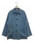 BACCA（バッカ）の古着「ジョーゼットサテン ワークジャケット」｜ブルー