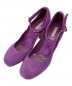DRIES VAN NOTENドリスヴァンノッテン）の古着「スウェードパンプス」｜パープル