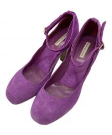 DRIES VAN NOTEN（ドリスヴァンノッテン）の古着「スウェードパンプス」｜パープル