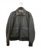 Cinquantaチンクワンタ）の古着「ラムナッパレザージップブルゾン」｜ブラック