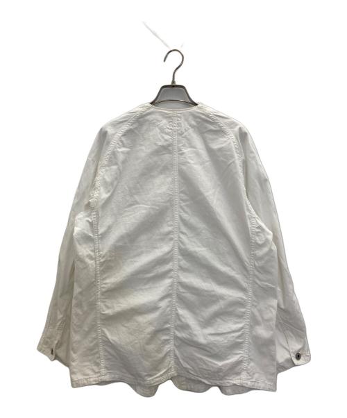 POST O'ALLS（ポストオーバーオールズ）POST O'ALLS (ポストオーバーオールズ) VINTAGE SHEETING JACKET ホワイト サイズ:Mの古着・服飾アイテム