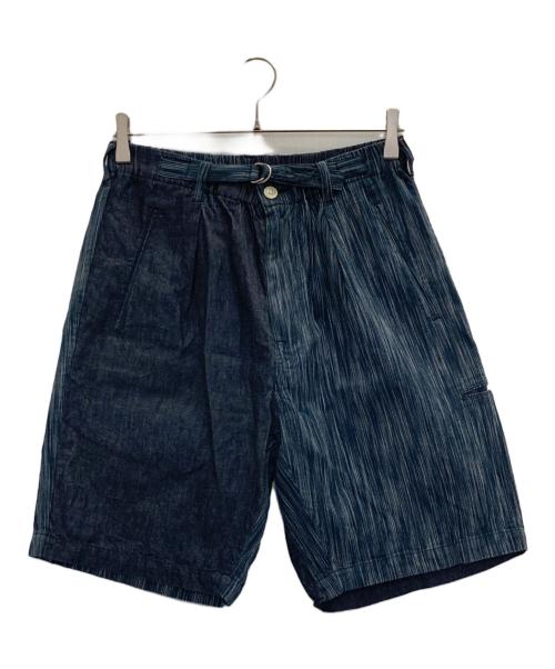 POST O'ALLS（ポストオーバーオールズ）POST O'ALLS (ポストオーバーオールズ) E-Z Lax 2 Shorts ネイビー サイズ:Mの古着・服飾アイテム