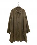 Chez VIDALENCシェ ヴィダレン）の古着「MALBO COAT SHORT-SILK」｜オリーブ
