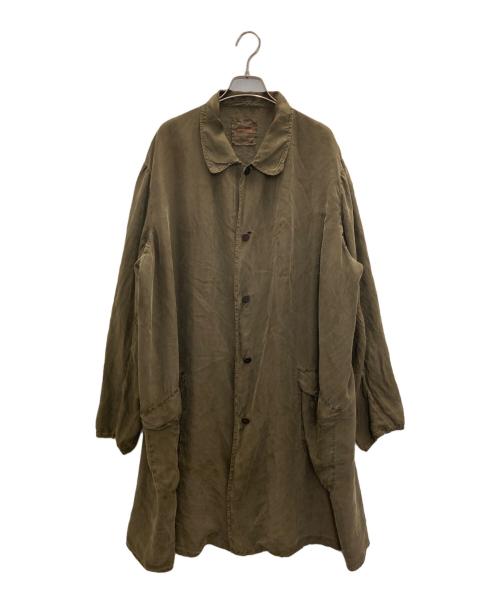 Chez VIDALENC（シェ ヴィダレン）CHEZ VIDALENC (シェ ヴィダレン) MALBO COAT SHORT-SILK オリーブ サイズ:1の古着・服飾アイテム