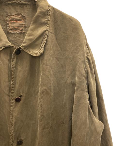 Chez VIDALENC（シェ ヴィダレン）CHEZ VIDALENC (シェ ヴィダレン) MALBO COAT SHORT-SILK オリーブ サイズ:1の古着・服飾アイテム