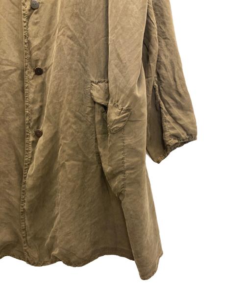 Chez VIDALENC（シェ ヴィダレン）CHEZ VIDALENC (シェ ヴィダレン) MALBO COAT SHORT-SILK オリーブ サイズ:1の古着・服飾アイテム