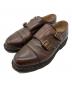PARABOOT（パラブーツ）の古着「ダブルモンクストラップシューズ」｜ブラウン