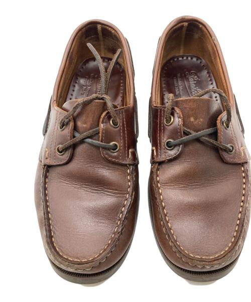 PARABOOT（パラブーツ）PARABOOT (パラブーツ) デッキシューズ ブラウン サイズ:5 1/2の古着・服飾アイテム