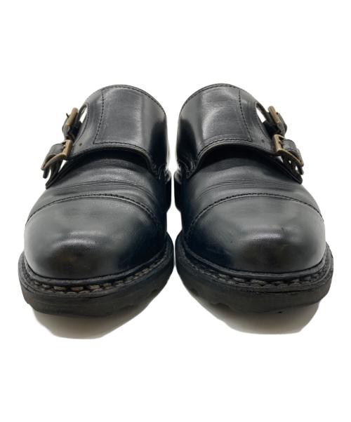 PARABOOT（パラブーツ）PARABOOT (パラブーツ) ダブルモンクストラップシューズ ブラック サイズ:5 1/2の古着・服飾アイテム
