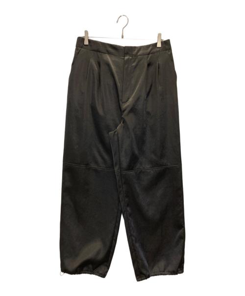 UNTITLED（アンタイトル）UNTITLED (アンタイトル) サテンパラシュートパンツ ブラック サイズ:44の古着・服飾アイテム