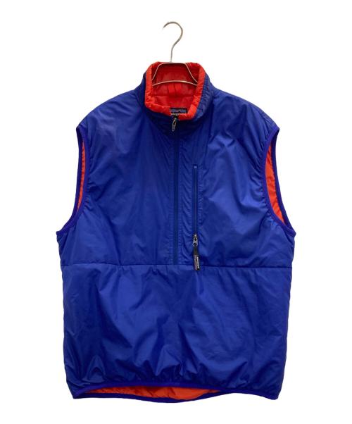 Patagonia（パタゴニア）Patagonia (パタゴニア) Puffball Vest レッド×ブルー サイズ:Sの古着・服飾アイテム