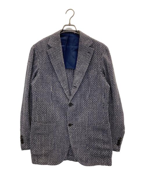 Brilla per il gusto（ブリッラ ペル イルグースト）Brilla per il gusto (ブリッラ ペル イルグースト) MINI CHECK JACKET ネイビー サイズ:48の古着・服飾アイテム