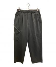 MPX  MANDO（エムピーエックス マンド）の古着「ポリエステルナイロンリップストップ2Pシャーリングクロップドパンツ」｜グレー