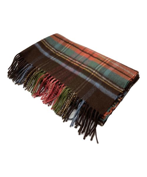 JOHNSTONS OF ELGIN（ジョンストンズオブエルガン）JOHNSTONS OF ELGIN (ジョンストンズオブエルガン) T/C cashmere blend muffler ブラウンの古着・服飾アイテム