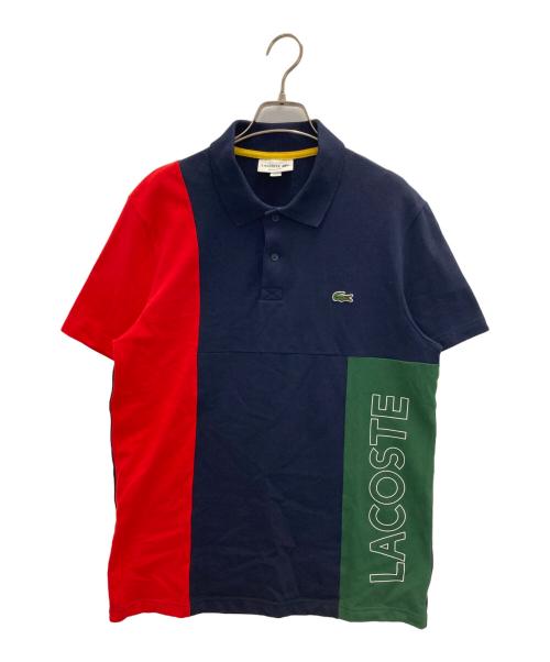 LACOSTE（ラコステ）LACOSTE (ラコステ) 切替ポロシャツ ネイビー サイズ:Mの古着・服飾アイテム