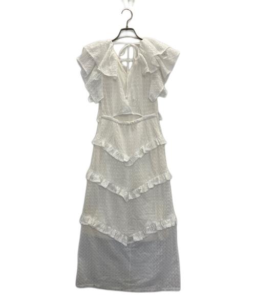 Lily Brown（リリーブラウン）Lily Brown (リリーブラウン) ストレッチレースワンピース ホワイト サイズ:1の古着・服飾アイテム