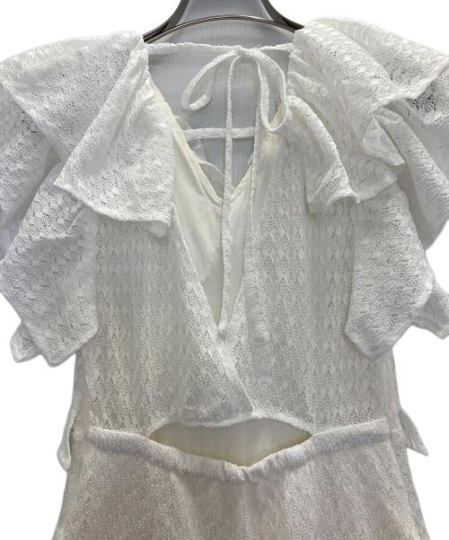 Lily Brown（リリーブラウン）Lily Brown (リリーブラウン) ストレッチレースワンピース ホワイト サイズ:1の古着・服飾アイテム