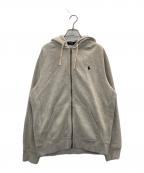 POLO RALPH LAURENポロ・ラルフローレン）の古着「ポニー刺繍ジップアップパーカー」｜グレー