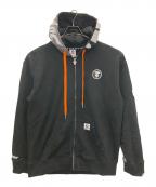 A BATHING APEア ベイシング エイプ）の古着「AAPE CAMO ZIP HOODIE」｜ブラック