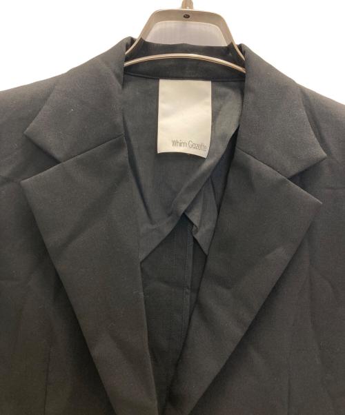 Whim Gazette（ウィムガゼット）Whim Gazette (ウィムガゼット) ウールトロピカルジレ ブラック サイズ:Fの古着・服飾アイテム