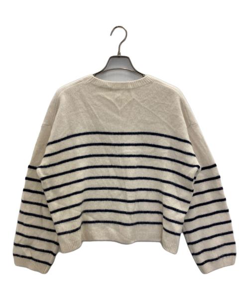 Whim Gazette（ウィムガゼット）Whim Gazette (ウィムガゼット) ファーボーダープルオーバー ベージュ サイズ:SIZE Freeの古着・服飾アイテム