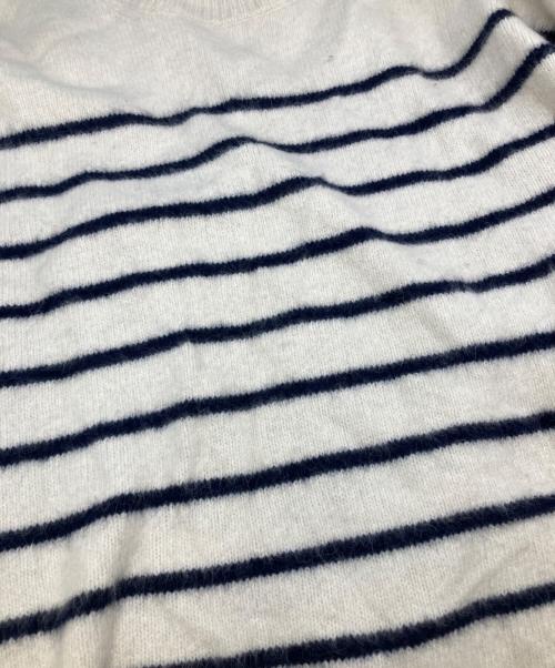 Whim Gazette（ウィムガゼット）Whim Gazette (ウィムガゼット) ファーボーダープルオーバー ベージュ サイズ:SIZE Freeの古着・服飾アイテム