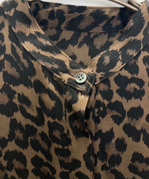 Whim Gazette（ウィムガゼット）Whim Gazette (ウィムガゼット) ギャザーワンピース ブラウン サイズ:Fの古着・服飾アイテム