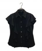 theoryセオリー）の古着「半袖ブラウス」｜ブラック