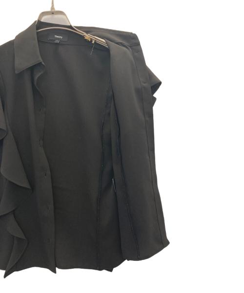 theory（セオリー）theory (セオリー) 半袖ブラウス ブラック サイズ:Sの古着・服飾アイテム