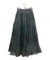 MARILYN MOON（マリリンムーン）の古着「TUCK TECHNIGUE SHEER SKIRT(タックテクニックシアースカート)」｜ブラック