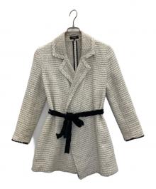 theory（セオリー）の古着「ツイードコート」｜アイボリー