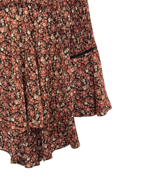 Snidel（スナイデル）Snidel (スナイデル) スモッキングプリントチュニック ブラック サイズ:FREEの古着・服飾アイテム