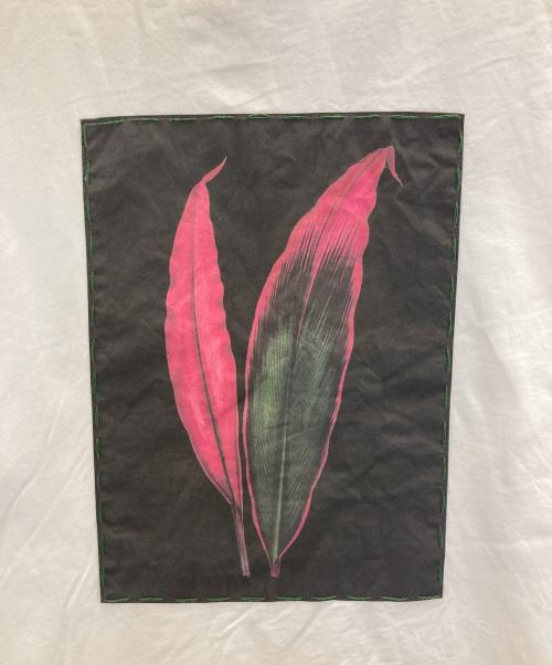 CABAN（キャバン）CABAN (キャバン) レッドリーフ半袖カットソー ホワイト サイズ:Sの古着・服飾アイテム