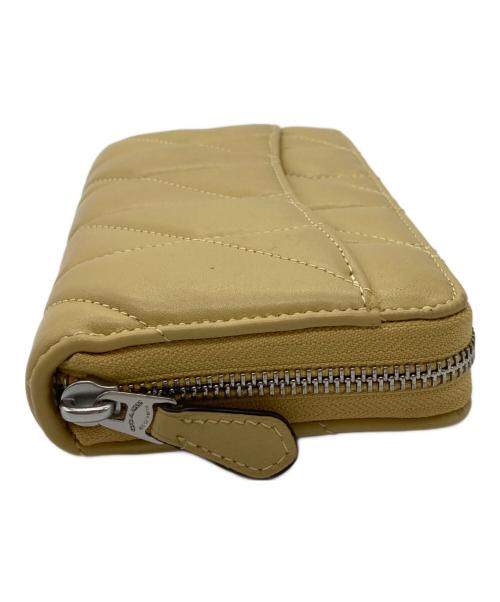 COACH（コーチ）COACH (コーチ) アコーディオン ジップ ウォレット・ピロー キルティング イエローの古着・服飾アイテム