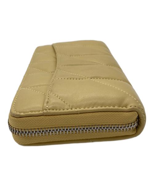 COACH（コーチ）COACH (コーチ) アコーディオン ジップ ウォレット・ピロー キルティング イエローの古着・服飾アイテム