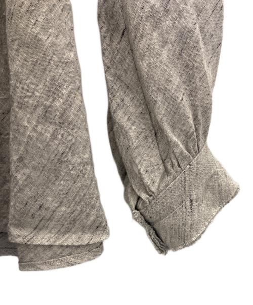 yunahica（ユナヒカ）yunahica (ユナヒカ) リネンダブルカラーシャツ グレー サイズ:1の古着・服飾アイテム