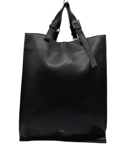 A.P.C.（アーペーセー）A.P.C. (アーペーセー) エコレザートートバッグ ブラックの古着・服飾アイテム