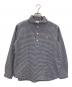 DANTON（ダントン）の古着「ROUND COLLAR P.O SHIRT LONGSLEEVE」｜ホワイト×ブラック