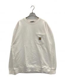 CarHartt（カーハート）の古着「POCKET SWEAT（ポケットスウェット）」｜ホワイト