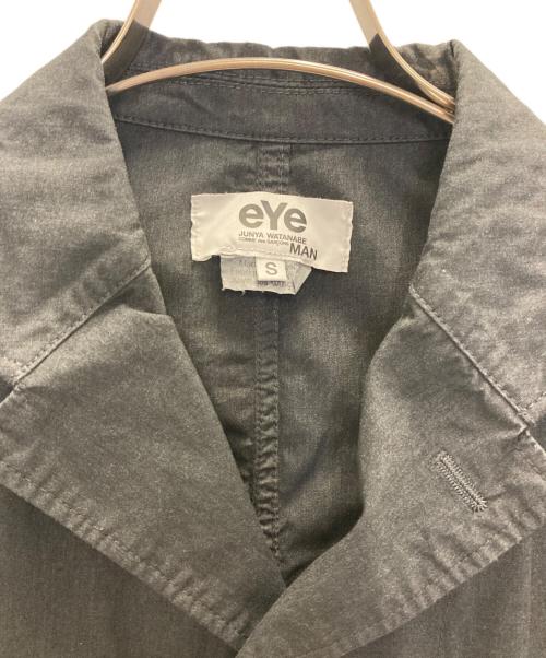 eYe COMME des GARCONS JUNYAWATANABE MAN（アイ コム デ ギャルソン ジュンヤ ワタナベ マン）eYe COMME des GARCONS JUNYAWATANABE MAN (アイ コム デ ギャルソン ジュンヤ ワタナベ マン) 綿ナイロンオックス 製品染めジャケット ブラック サイズ:Sの古着・服飾アイテム