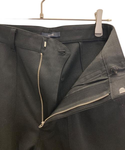 YLEVE（イレーヴ）YLEVE (イレーヴ) ワイドウールスラックス ブラックの古着・服飾アイテム