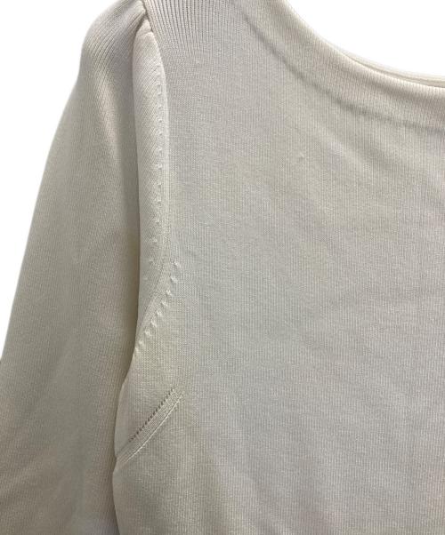 CELFORD（セルフォード）CELFORD (セルフォード) シアーミックスニットワンピース ホワイト×ブラック サイズ:36の古着・服飾アイテム