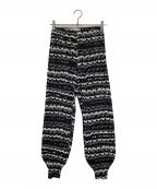 PLEATS PLEASEプリーツプリーズ）の古着「総柄ニッカポッカ」｜ブラック