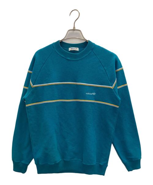 adidas（アディダス）adidas (アディダス) クルーネックスウェット ブルー サイズ:Mの古着・服飾アイテム