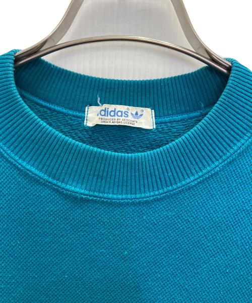 adidas（アディダス）adidas (アディダス) クルーネックスウェット ブルー サイズ:Mの古着・服飾アイテム